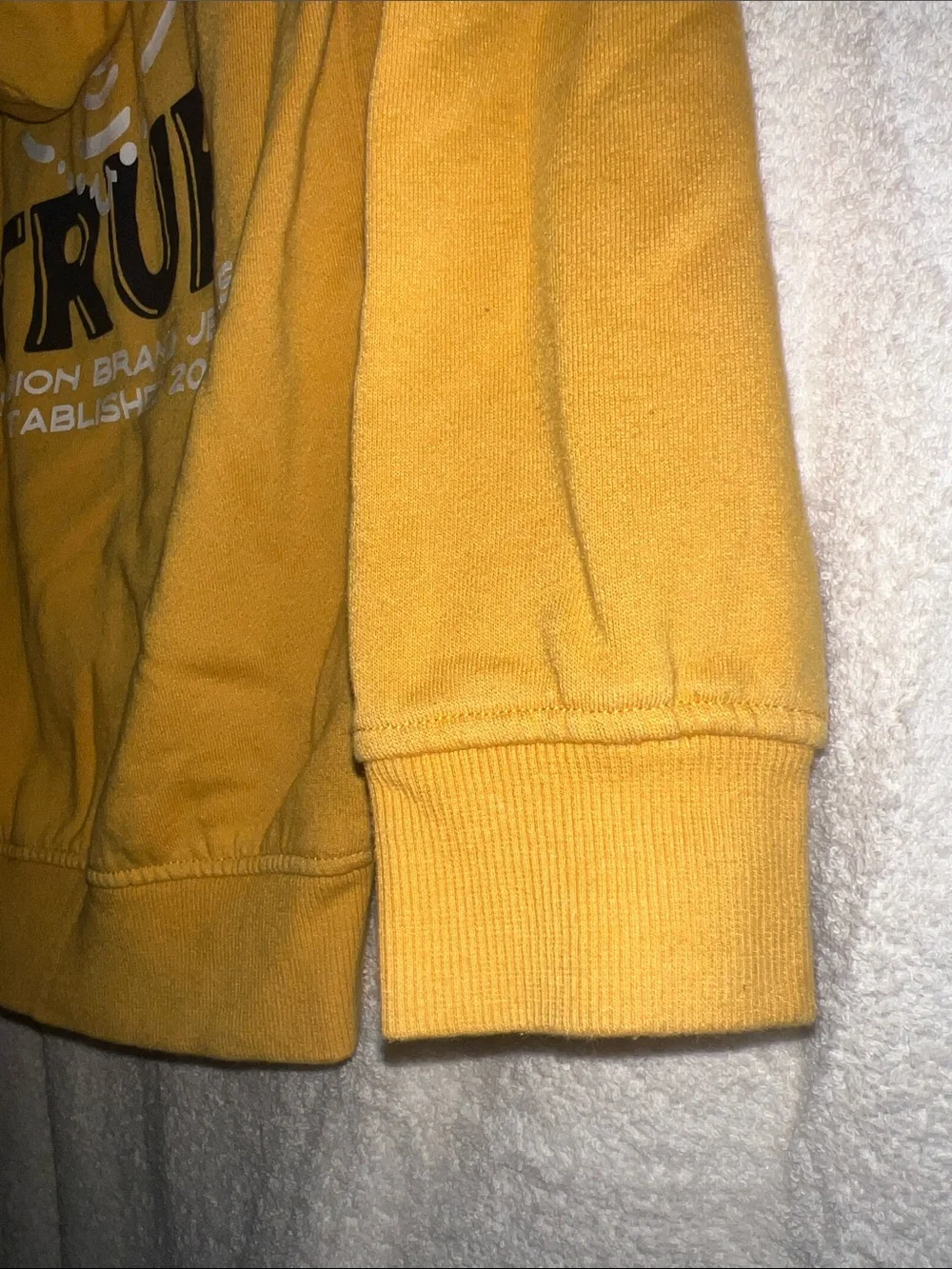 True Religion Kids Yellow Full-Zip Hoodie
